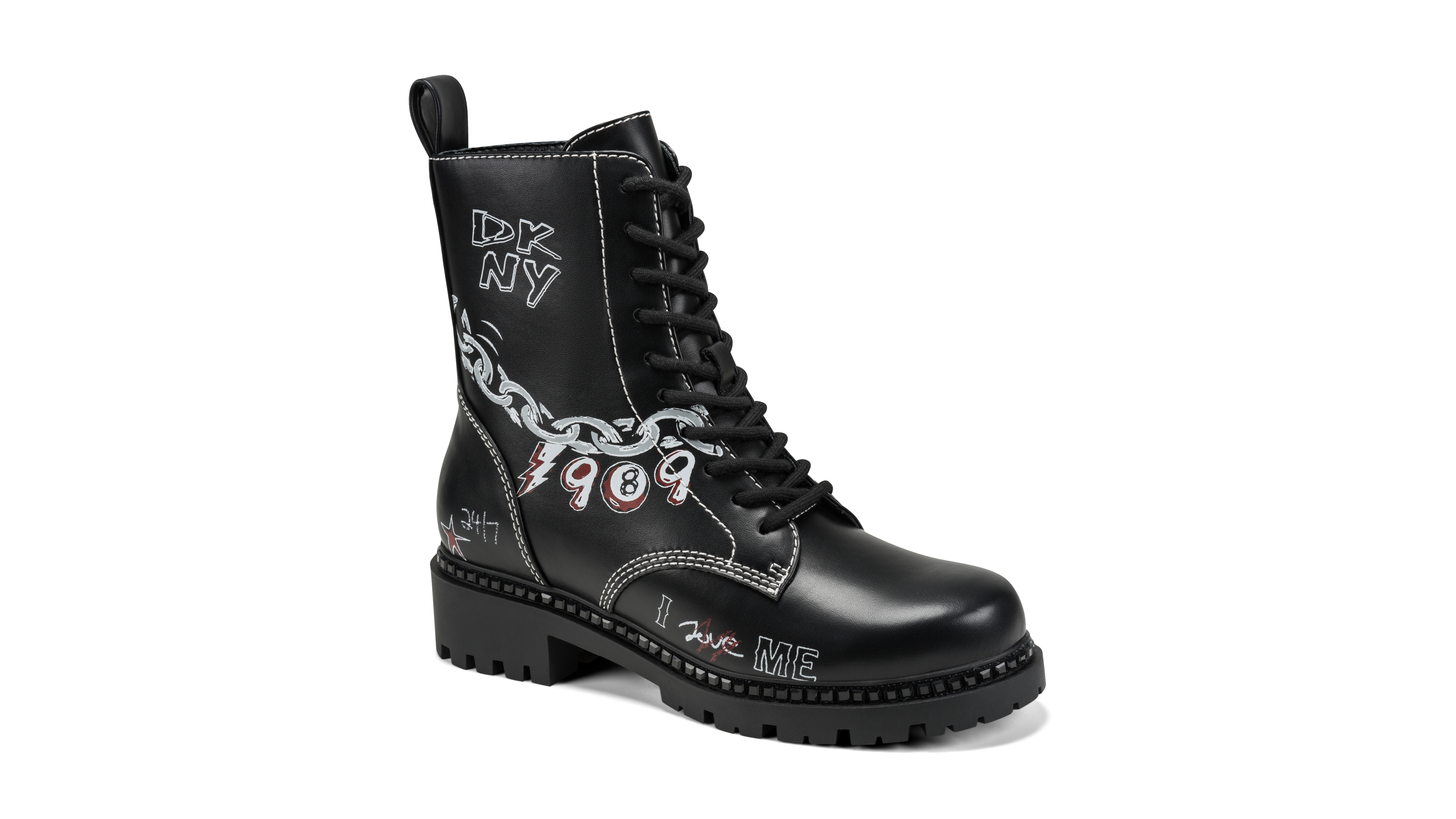 Dkny Women's Rixie Lace-Up Charms Booties