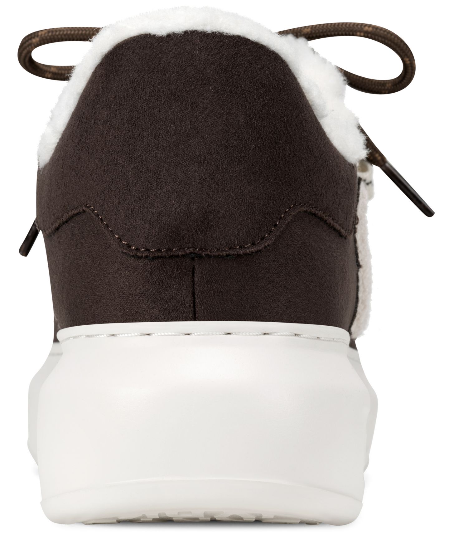 Женские кроссовки DKNY Keira Fur Lace-Up, цвет: Коричневый — фото 3