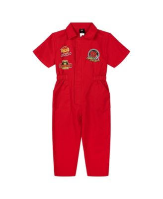 Lightning McQueen Boys'( 5 to 8 ) Racing Cosplay One Piece Coverall