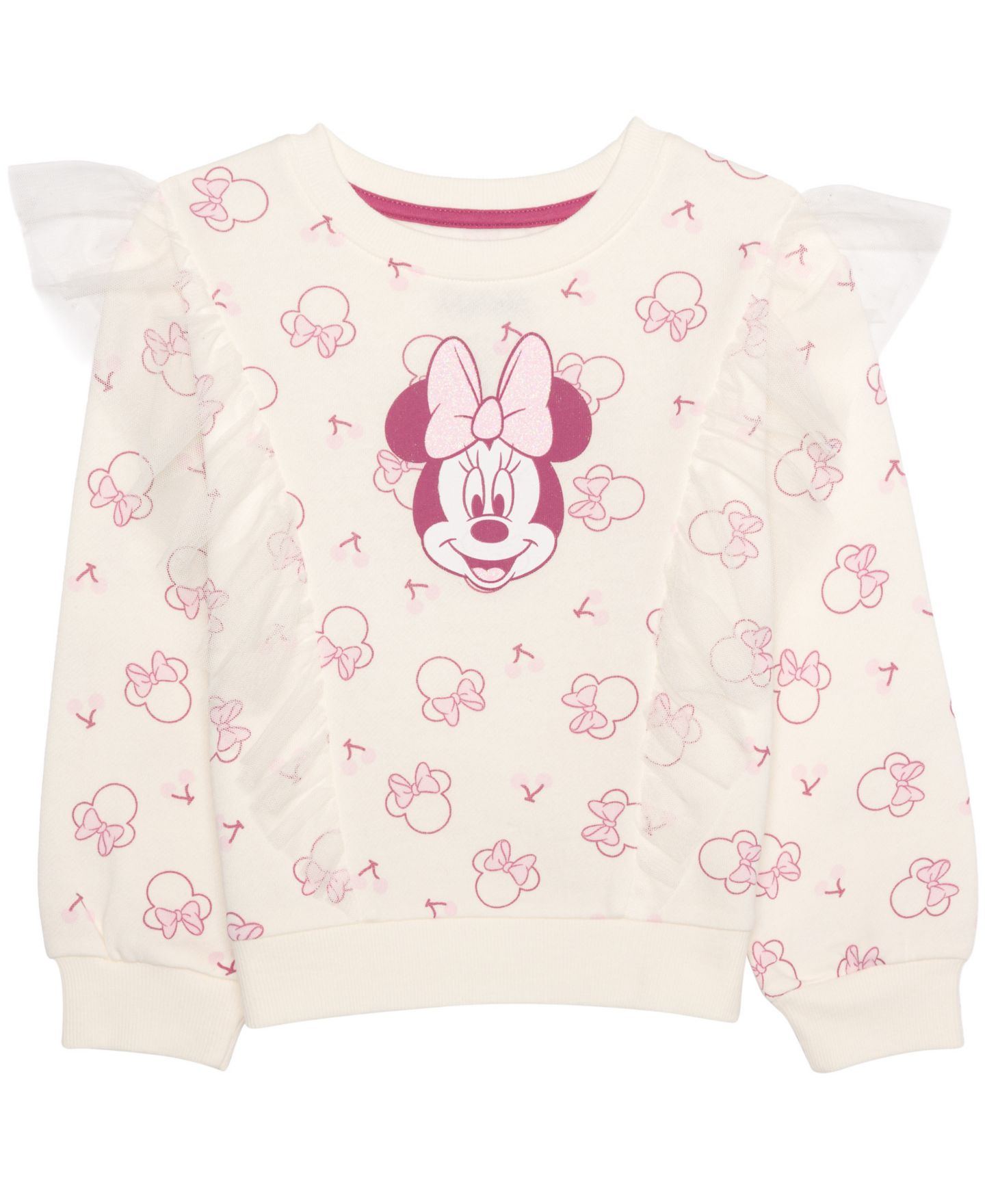 Детский комплект Disney Minnie Mouse: топ с вишнями и юбка, 2T-6X, цвет: Слоновая кость — фото 2