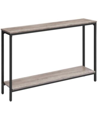 Entryway Narrow Console Table with Open Storage Shelf