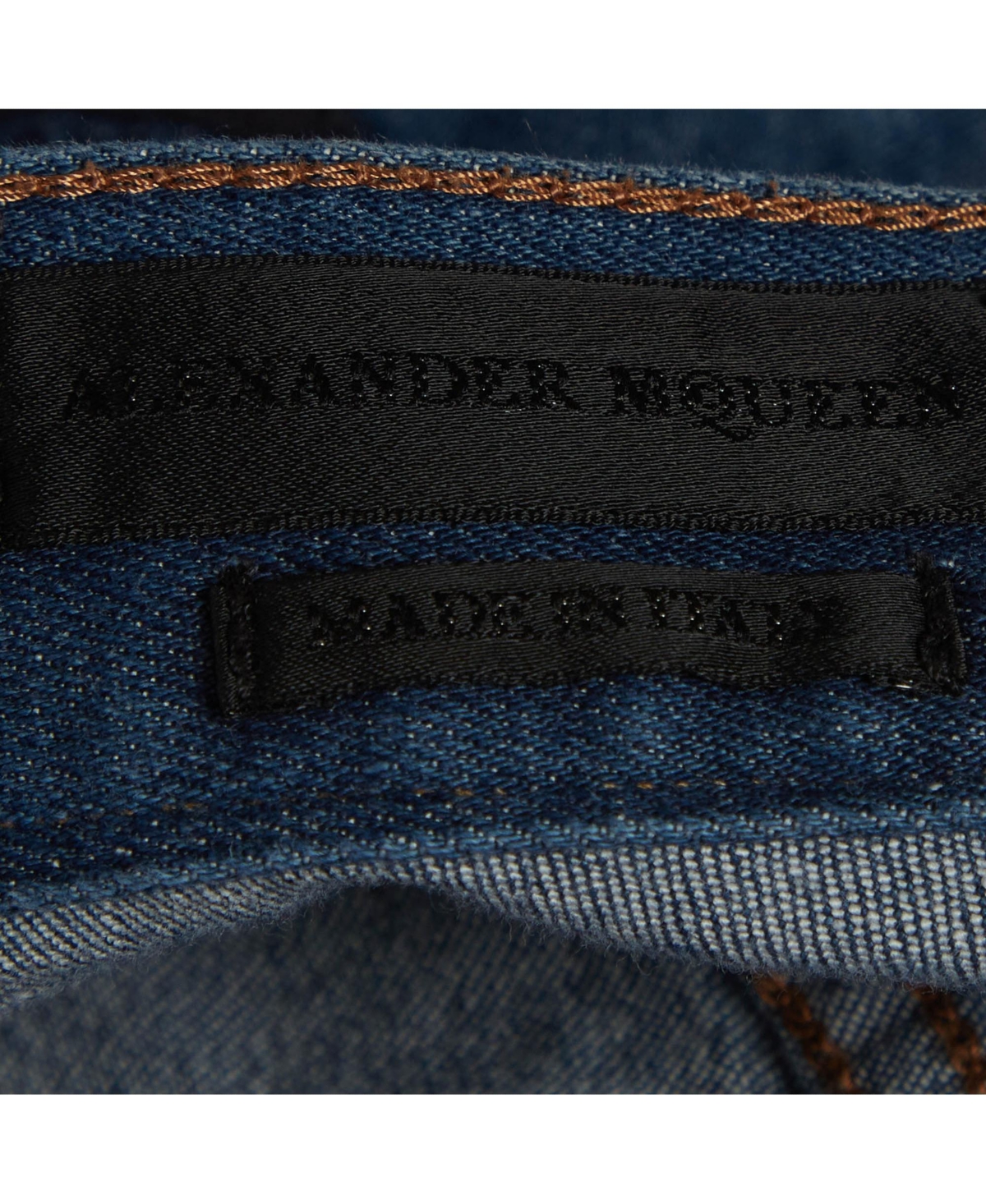 Pre-Owned Alexander Mcqueen Men's Denim Skull Applique Jeans