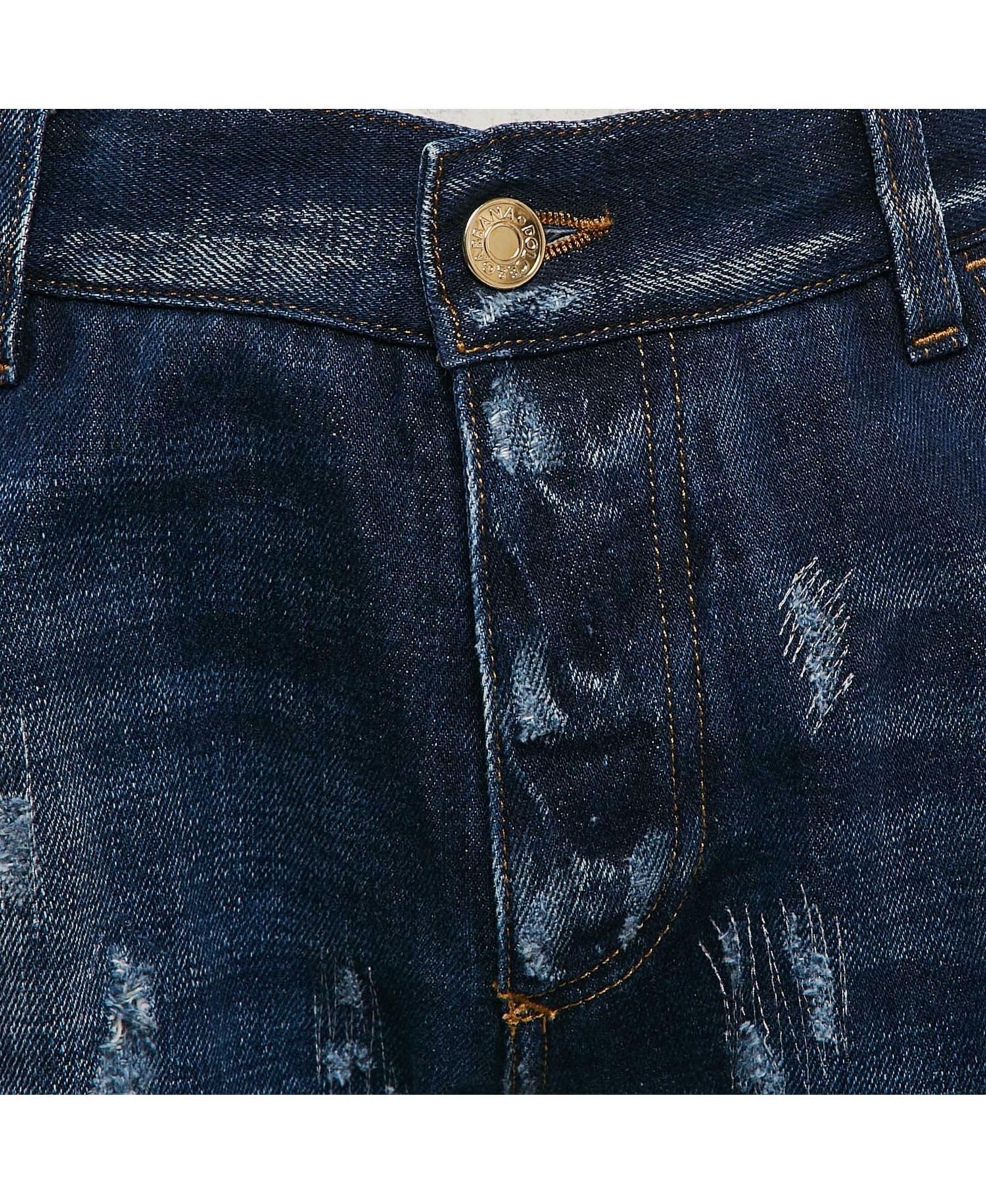 Men's Distressed Denim Jeans