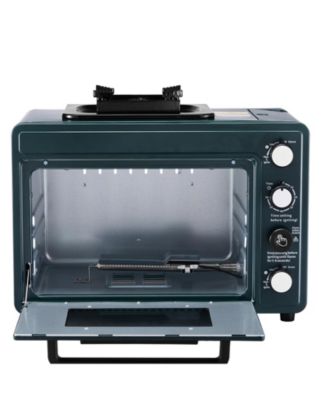 Outdoor Oven 2-in-1 Portable Gas Camping Stove Oven Combo Adjustable Fire