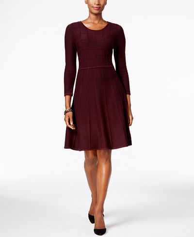 Jessica Howard Fit & Flare Sweater Dress