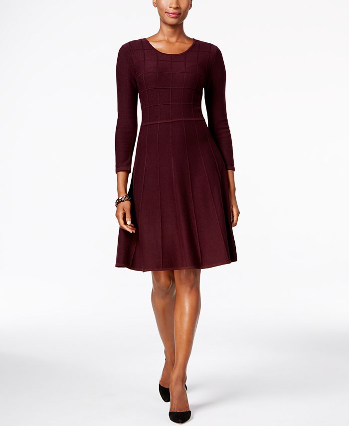 jessica howard fit and flare sweater dress Jessica Howard Women's Plus Fit & Flare Sweater Midi Dress with  Sleeves,  Hunter, 2X, Hunter, 2X : Amazon.ca: Clothing, Shoes & Accessories