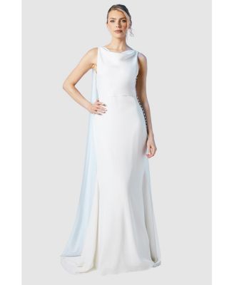 Women's Chiffon Cowl Neck Maxi Dress