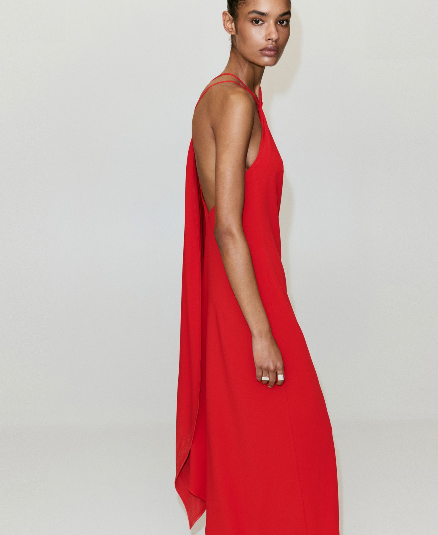 Women's Asymmetrical Scarf Dress