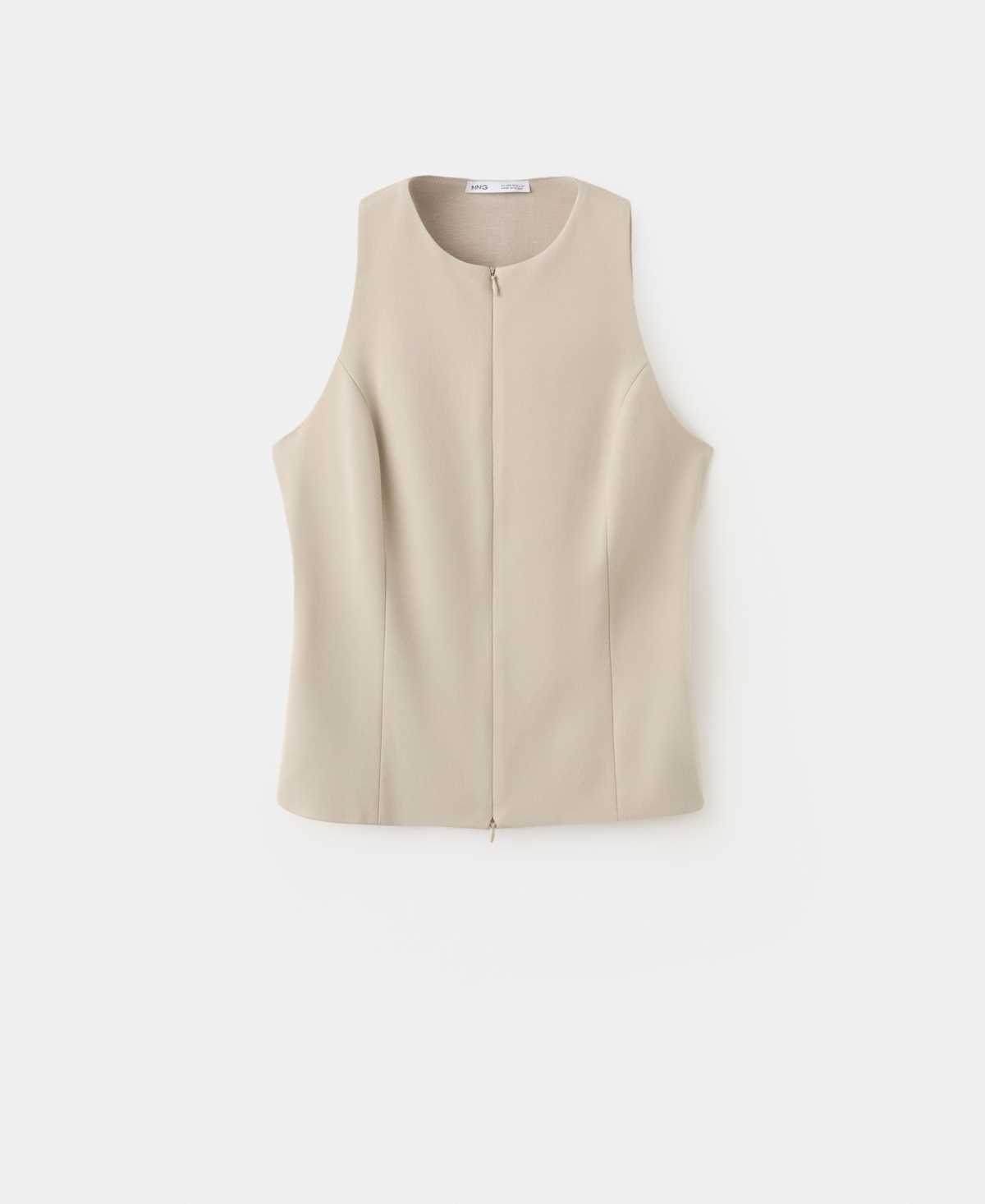 Mango Women's Zipper Fitted Vest