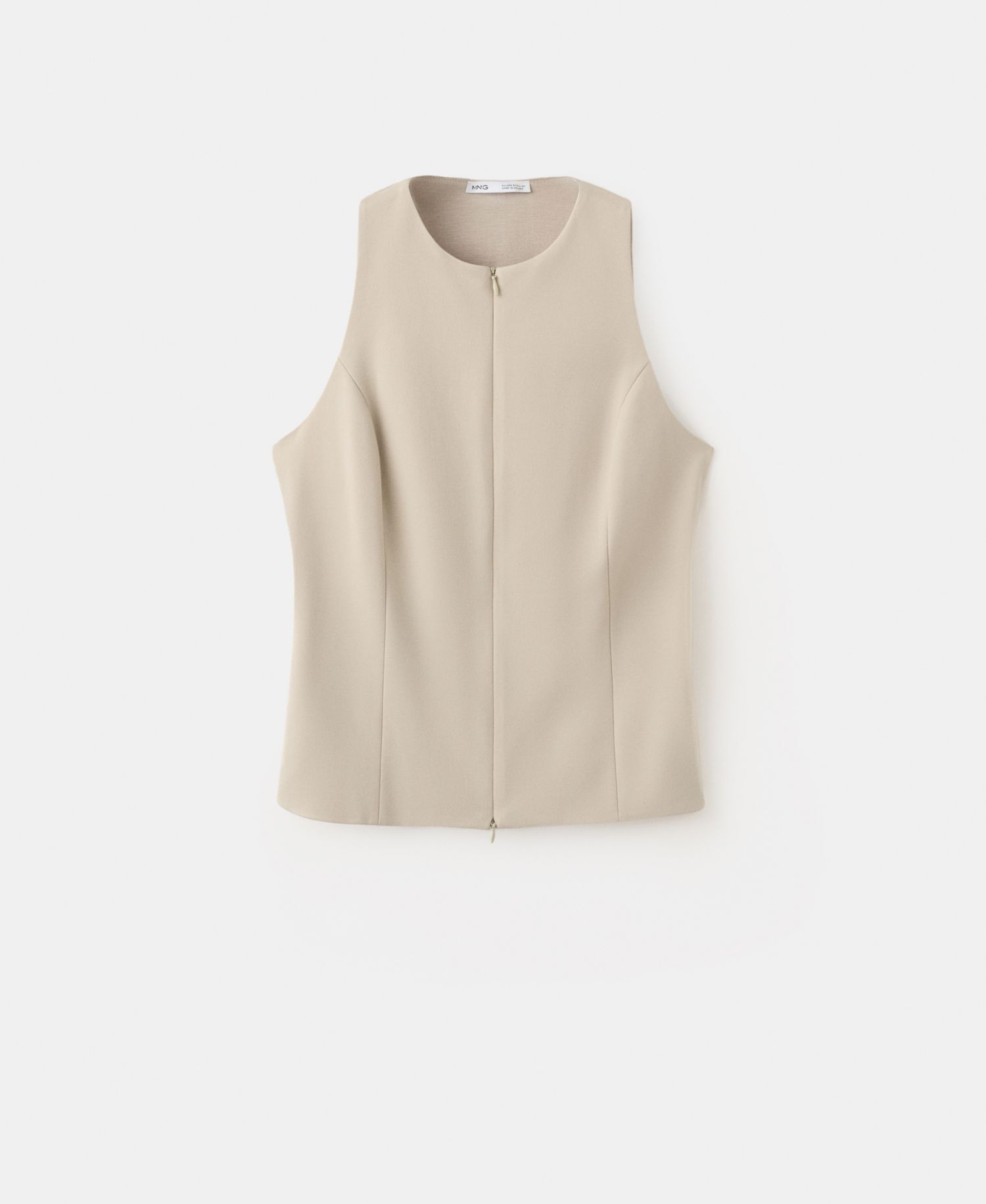 Women's Zipper Fitted Vest