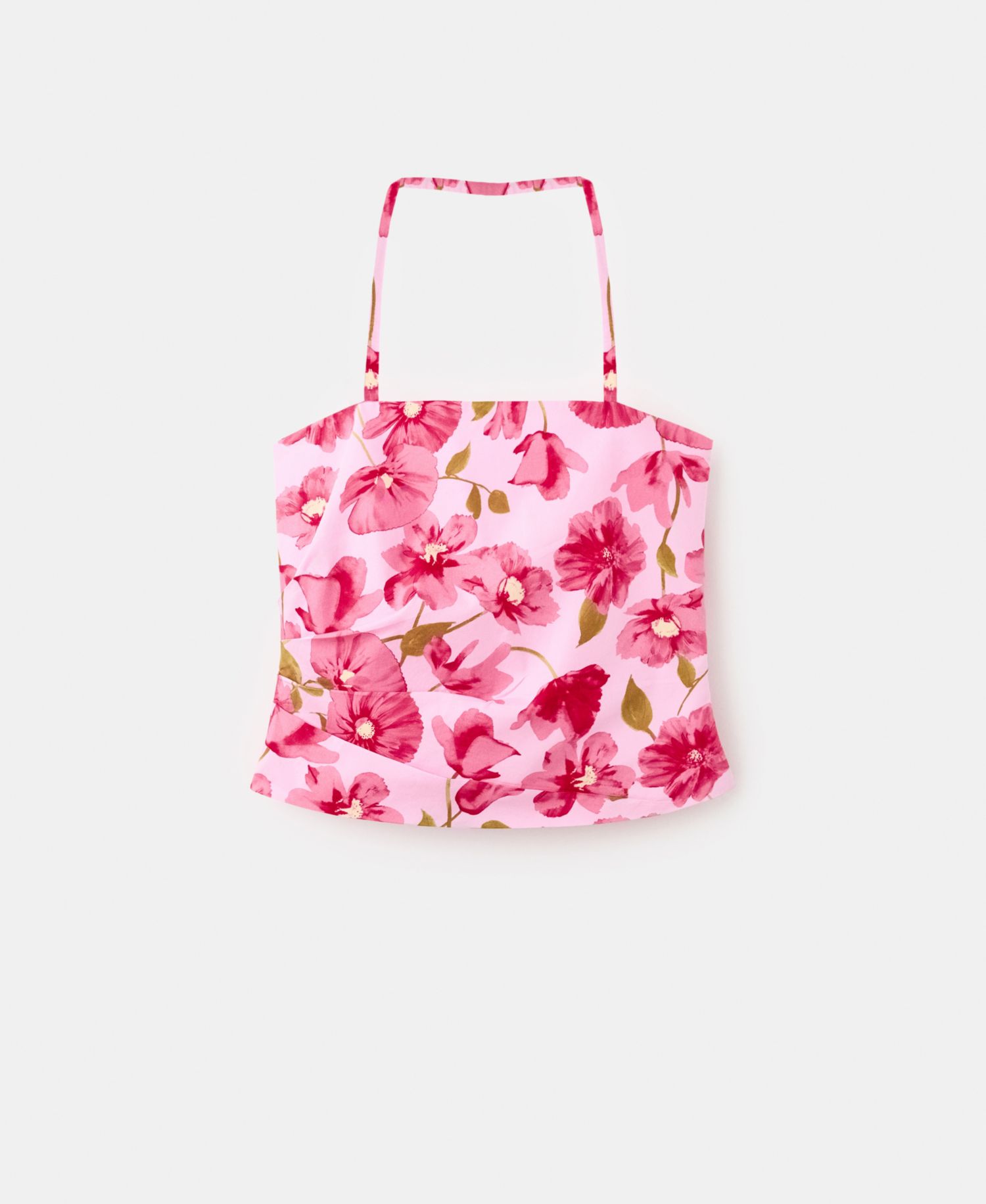 Women's Floral Halter-Neck Top