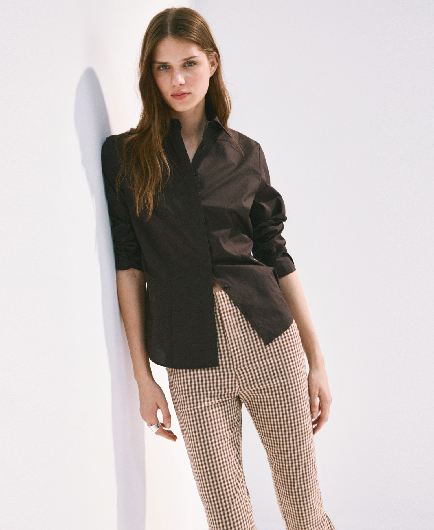 Women's Gingham Capri Pants