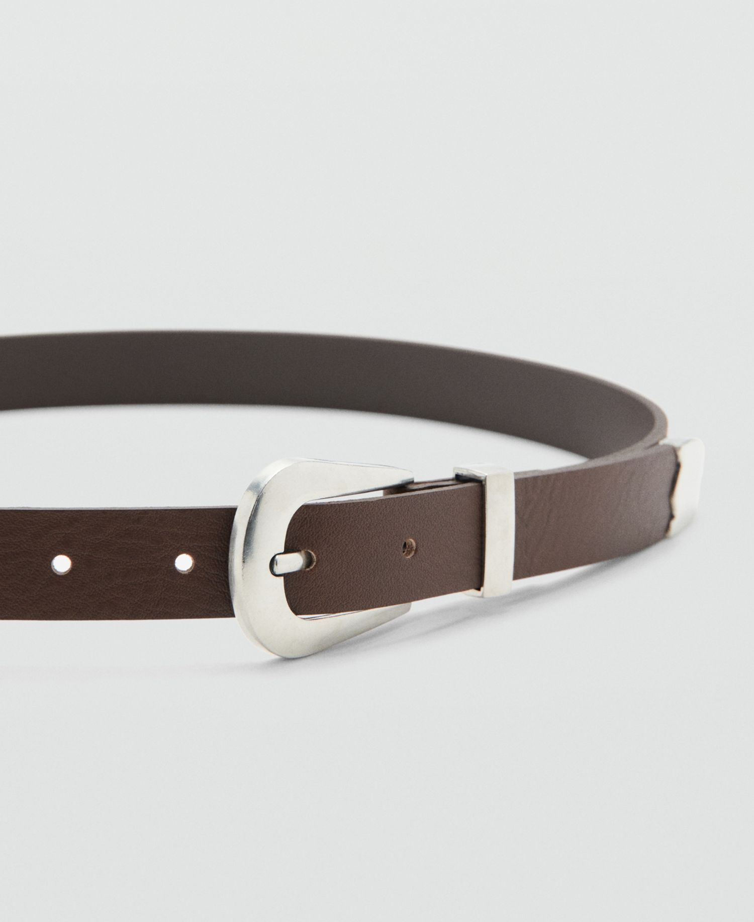 Women's Metal Detail Leather Belt