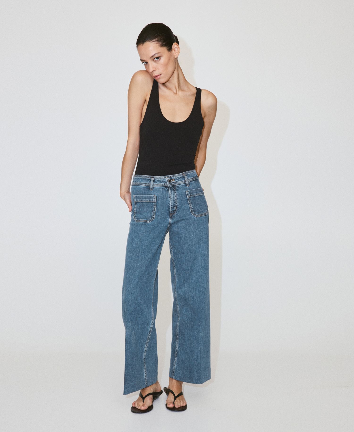 Women's High-Waisted Wide leg Jeans