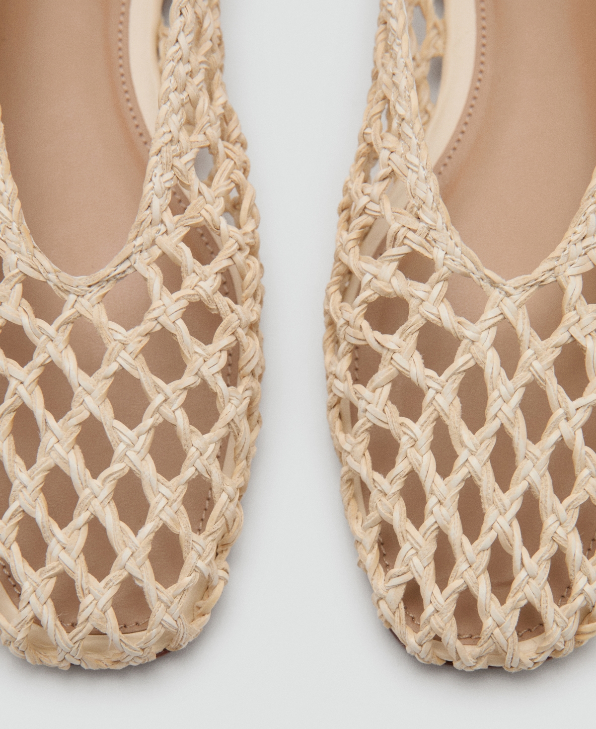 Mango Women's Braided Ballet Flats