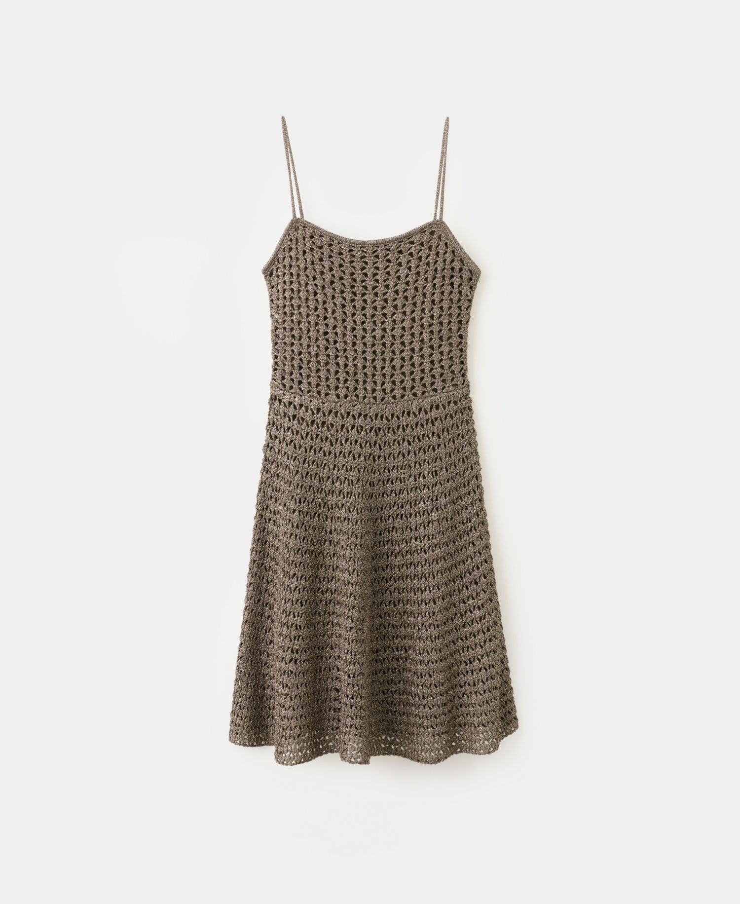 Women's Lurex Detail Crocheted Dress