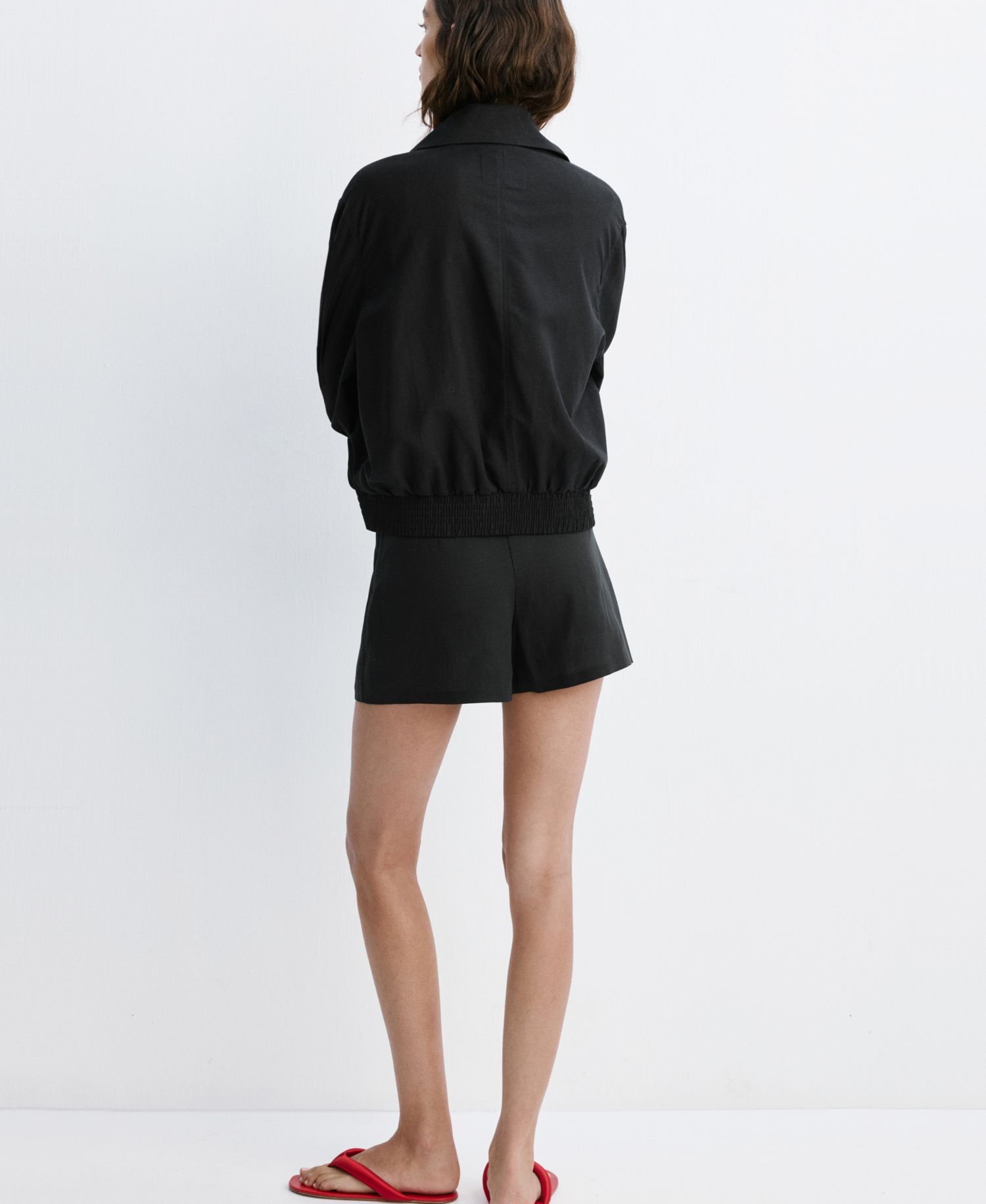 Women's Funnel-Neck Bomber Jacket