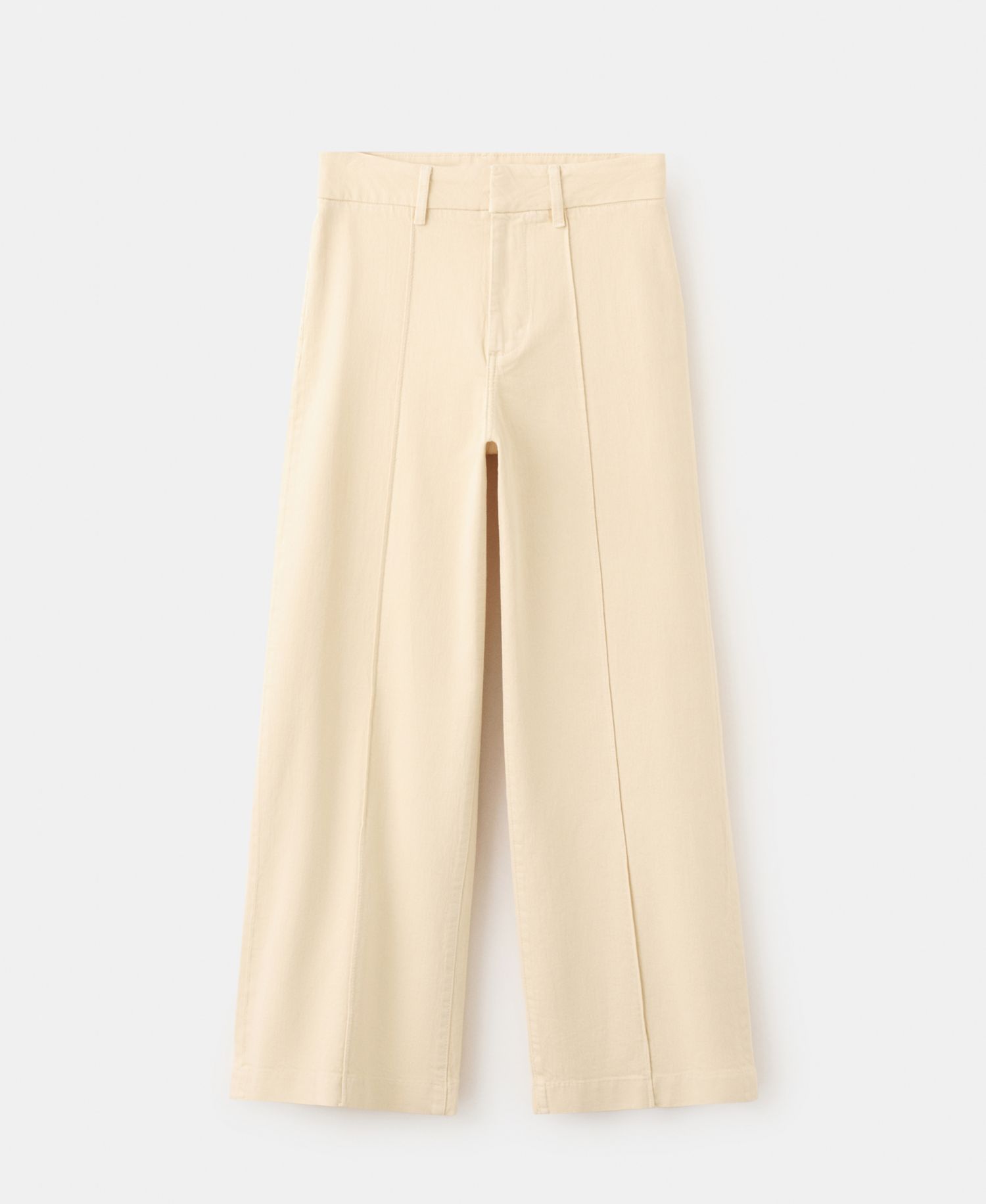 Women's Stitching High-Waisted Wide Leg Jeans