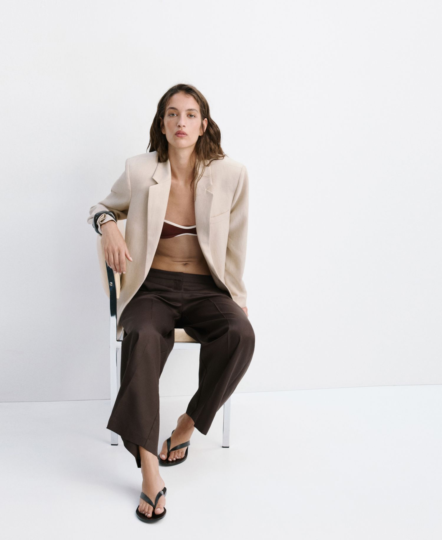 Women's High-Waisted Lyocell Pants