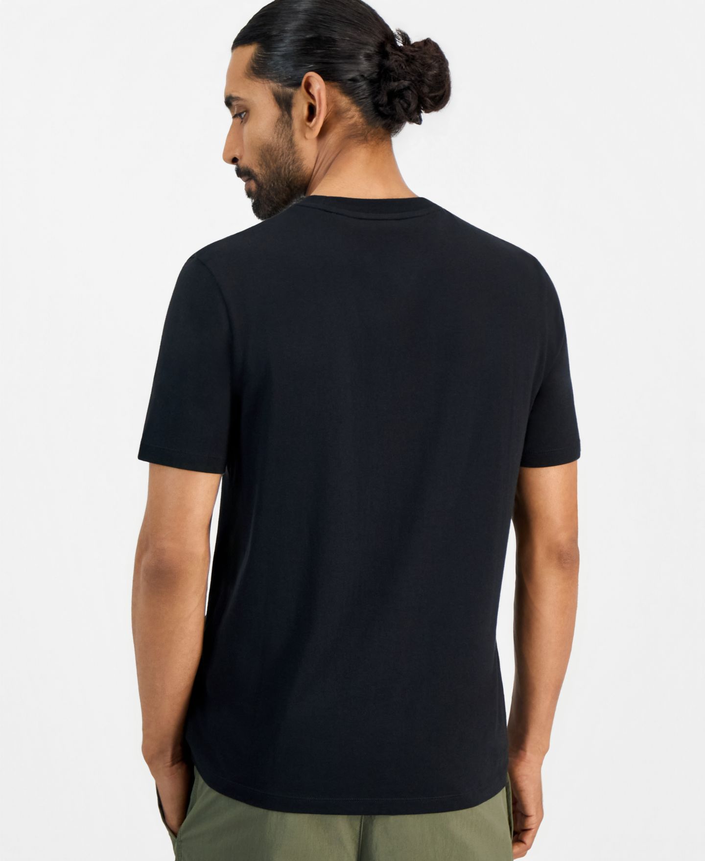 Мужская футболка Hugo Boss HUGO by Dulivio Logo Crewneck, цвет: Чёрный — фото 4