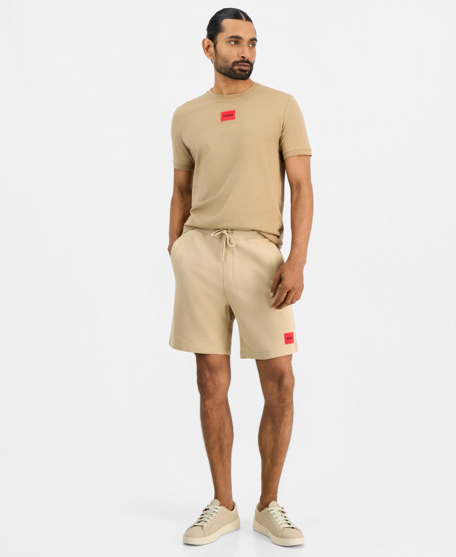 HUGO by Men's Diragolino Ribbed Crewneck T-Shirt