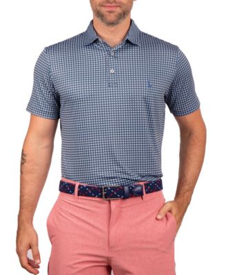Men's Square Geo Performance Polo