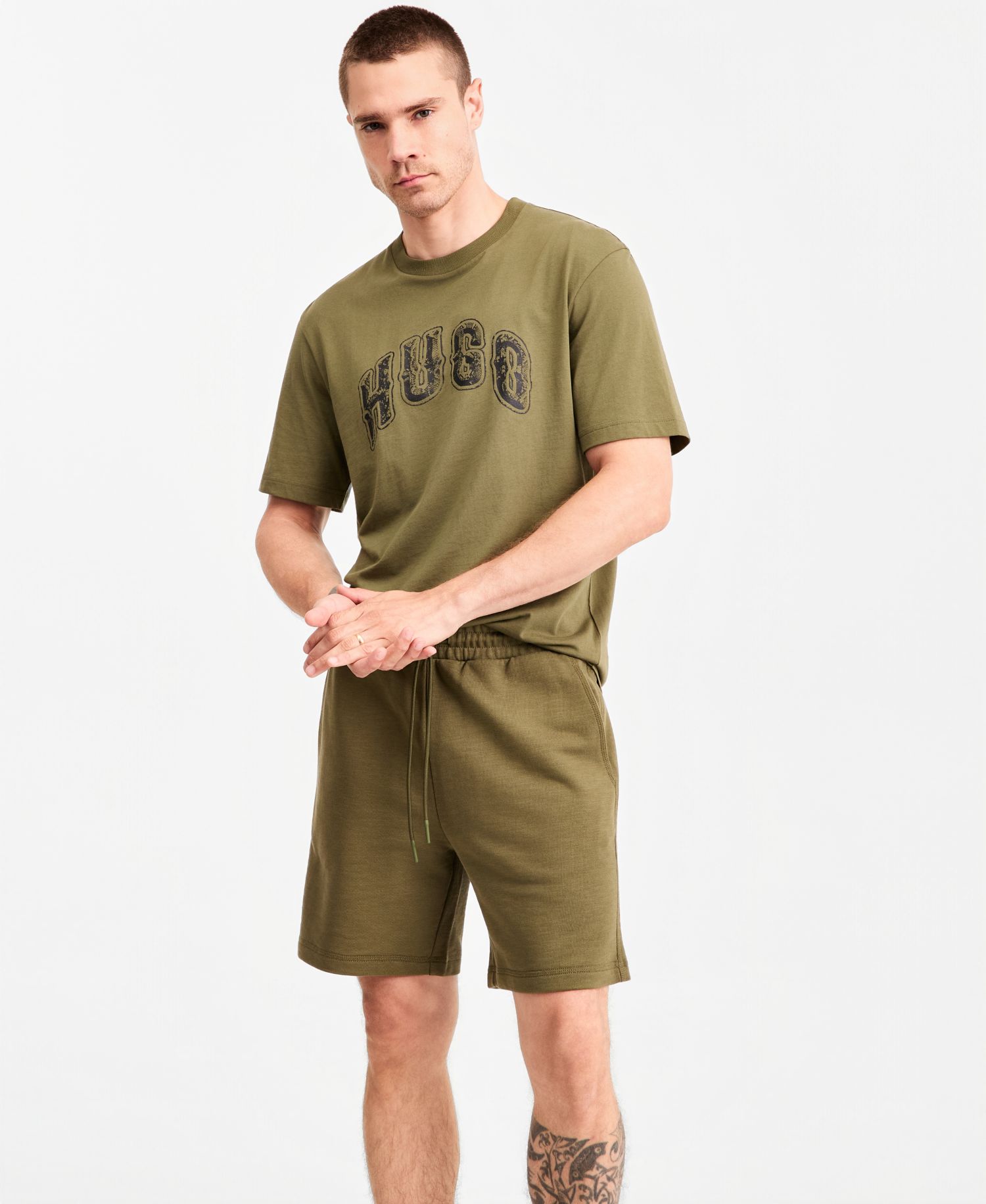 HUGO by Men's Nerpient Graphic Crewneck T-Shirt