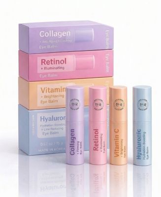 4-Step Korean Eye Balm Collection - Korean Skin Care Complete Under-Eye Renewal Set