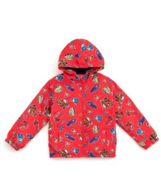Toddler Boy's (2T-5T) Fleece Hooded Rain Jacket