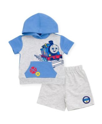 Baby Boys' ( 0-3 M to 24 M ) 2-Piece Hooded Tee and Shorts Set