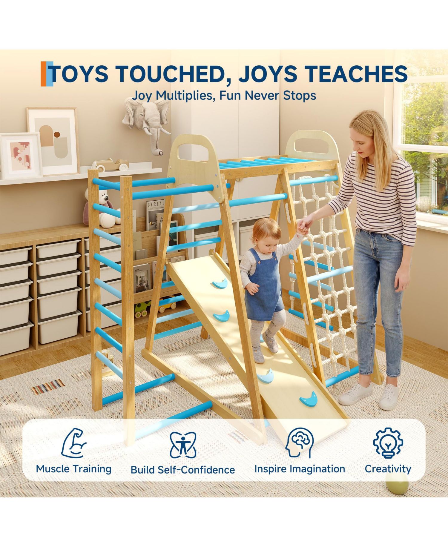 Indoor Animal-Print Climbing Frame