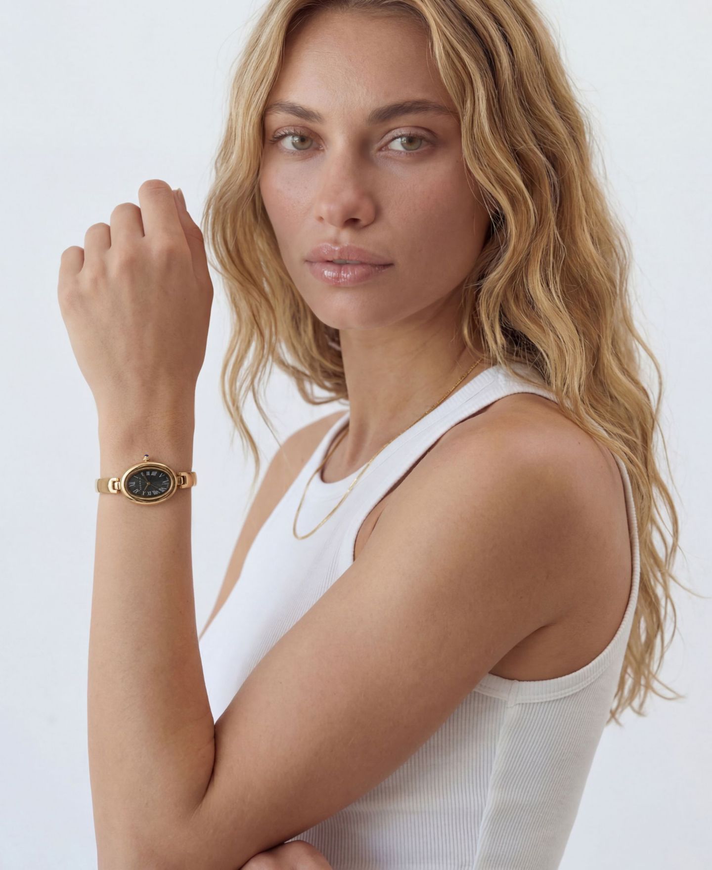 Женские часы ADORNIA Gold York Black Face Watch — фото 4