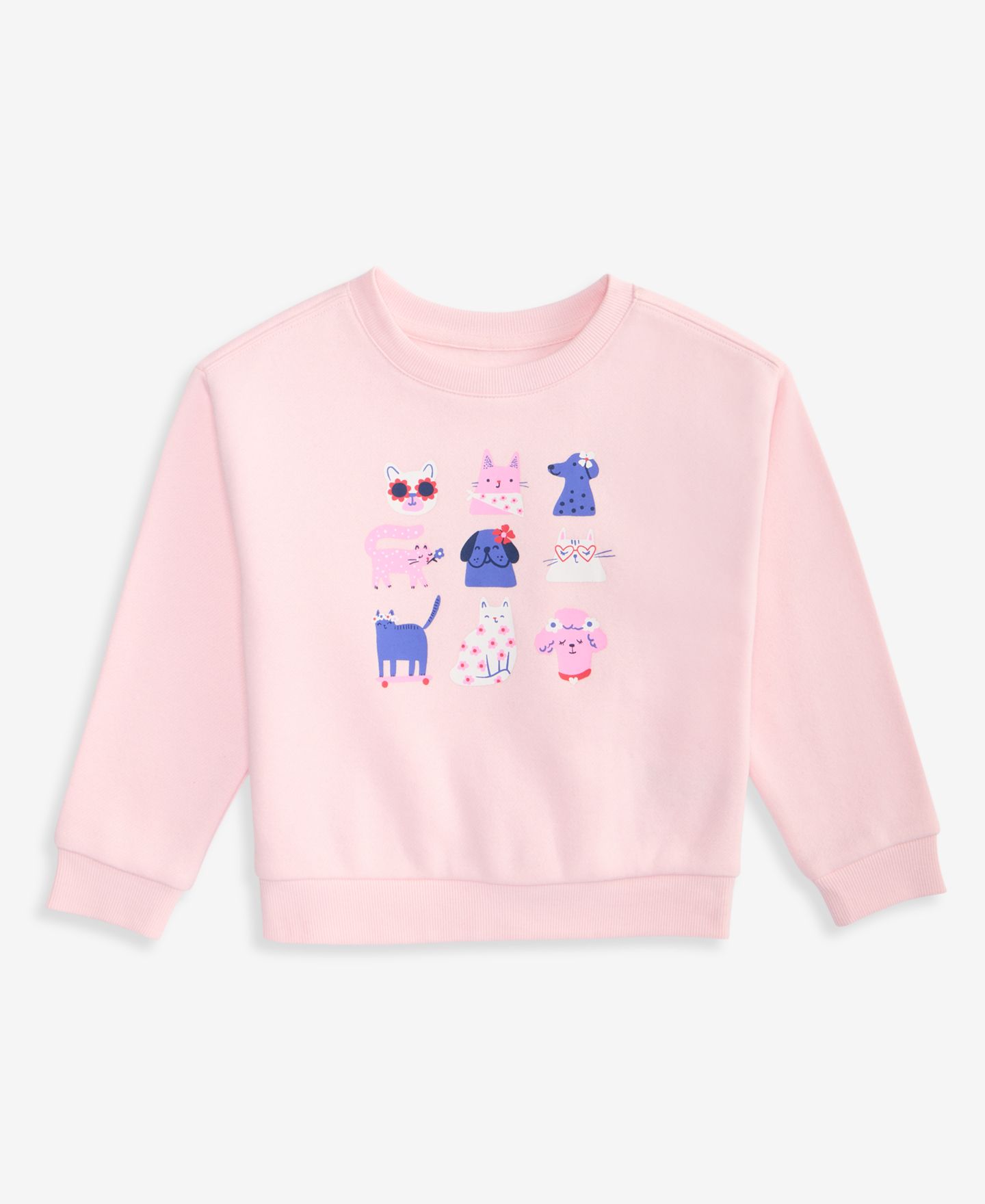 Толстовка Epic Threads Pets Graphic Sweatshirt для девочек-малышей, цвет: Розовый — фото 1