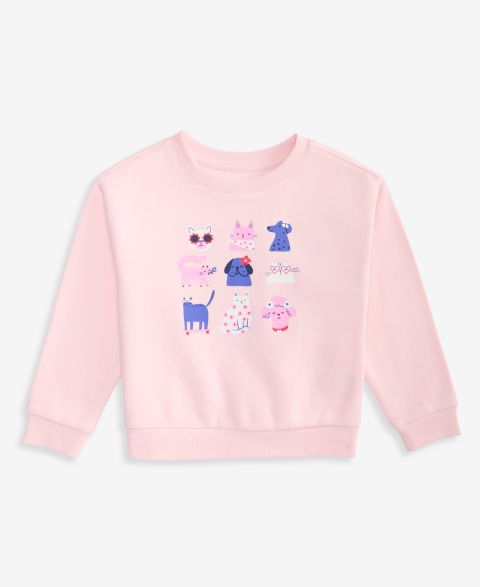 Толстовки Epic Threads Pets Graphic Sweatshirt для девочек-малышей, цвет: Розовый