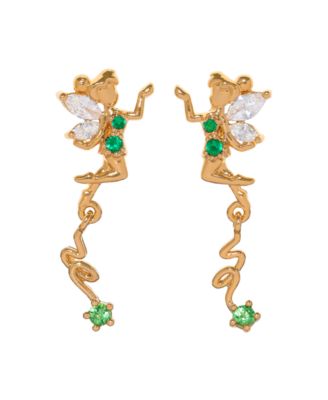 Crystal Disney Tinker Bell Pixie Dust Earrings