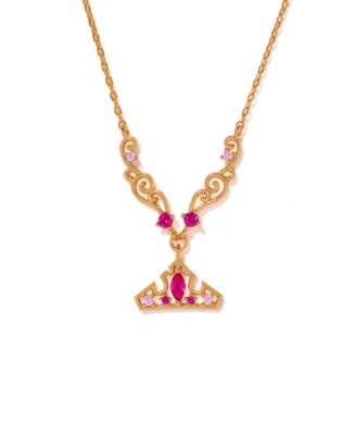 Crystal Disney Princess Sleeping Beauty Aurora Crown Necklace