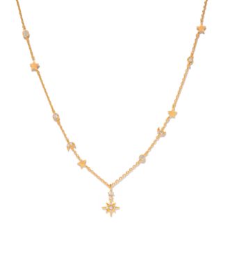 Gold-Plated Crystal Starbeam Necklace