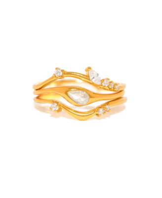 Crystal Tulum Ring Set