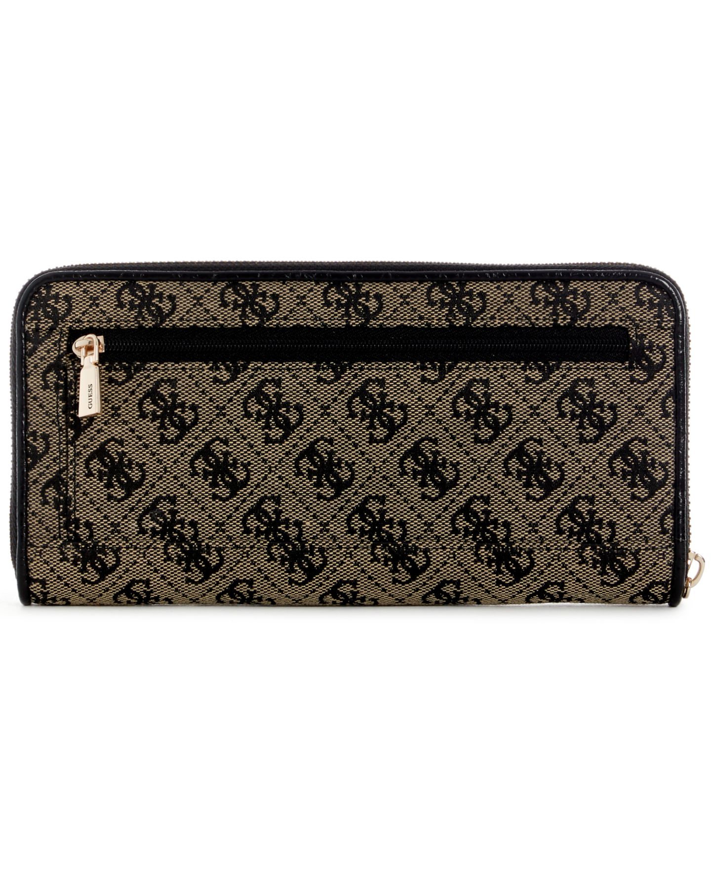 Женский кошелёк GUESS Samantha Small Zip Around Wallet, цвет: Чёрный — фото 2