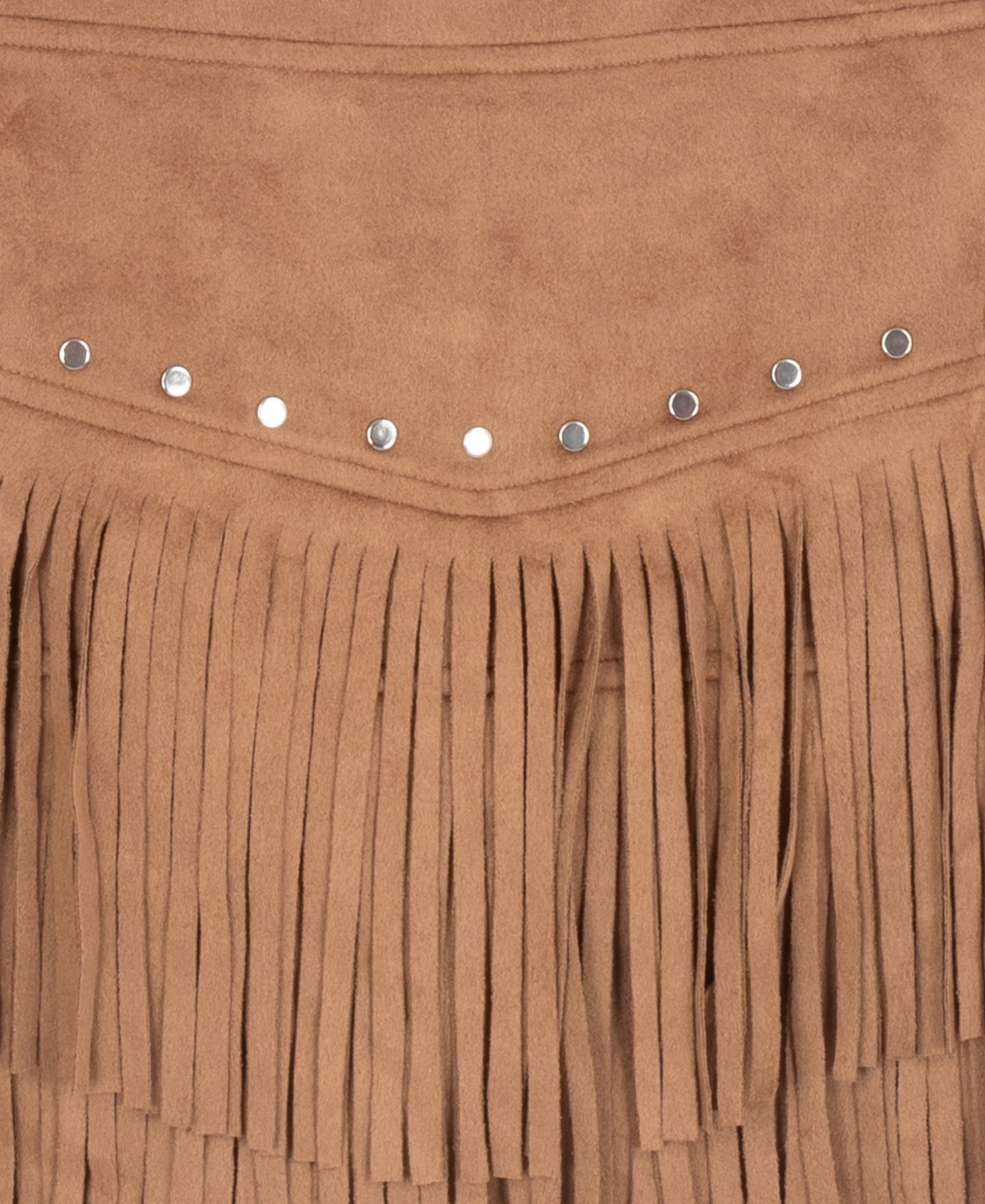 Tween Diva Girls' 7-12 Wild Heart Graphic T-Shirt and Studded Faux Suede Fringe Skort, 2-Piece Set, цвет: Синий — фото 7