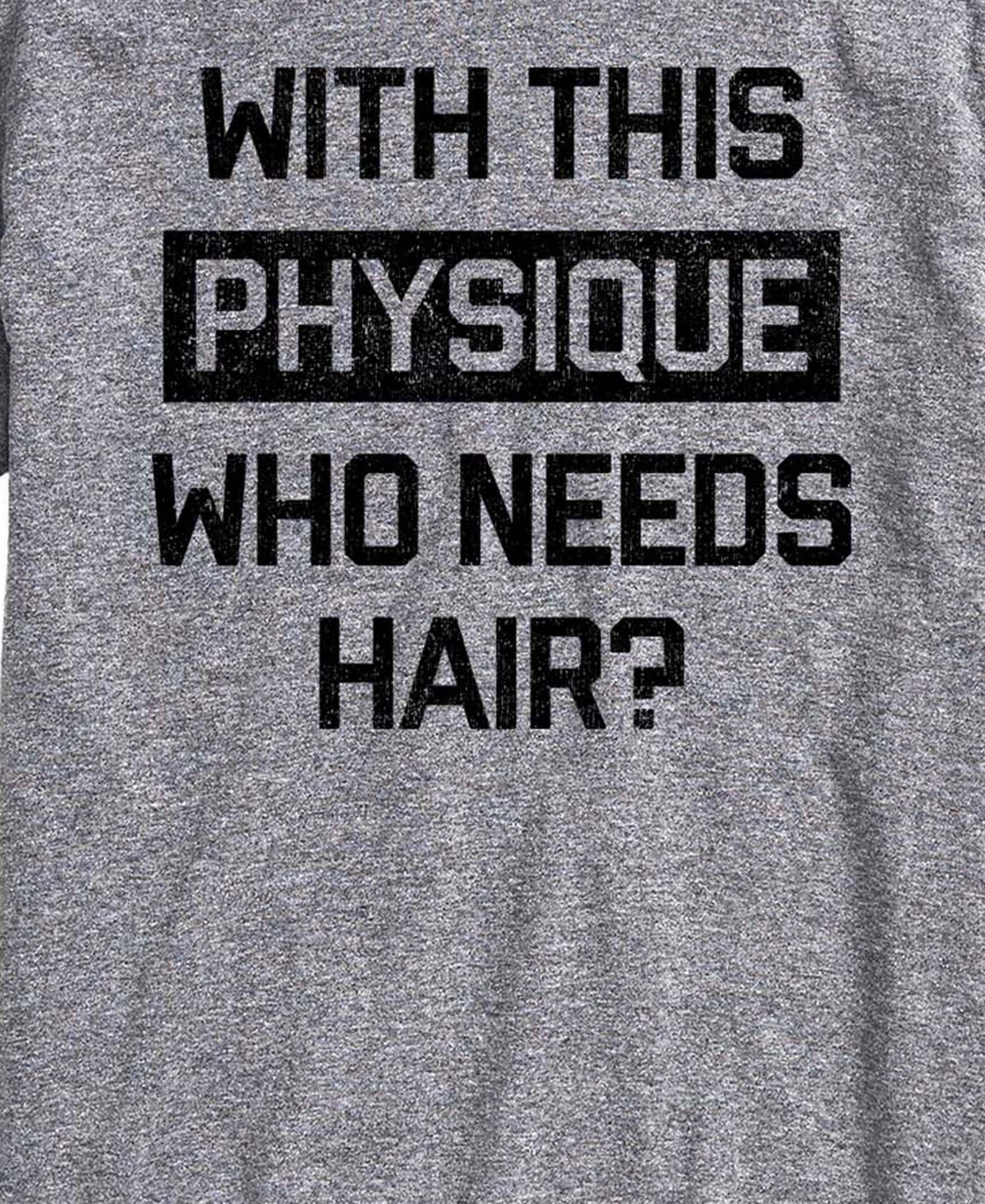 Men's Who Needs Hair Short-Sleeve Graphic T-Shirt