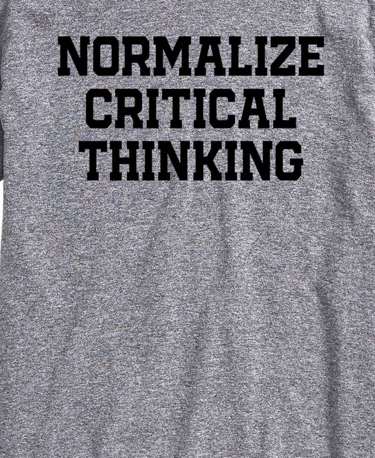 Men's Normalize Critical Thinking Short-Sleeve Graphic T-Shirt