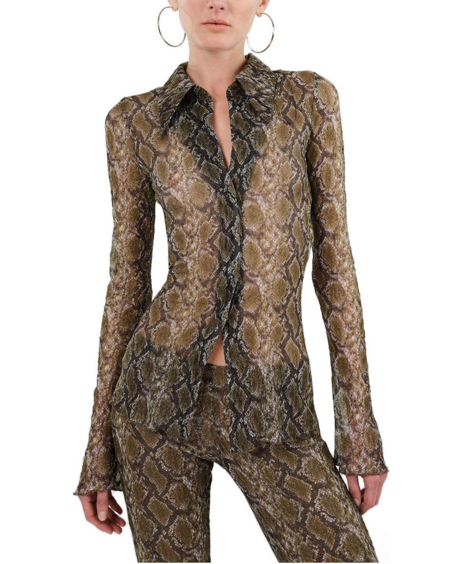 Women's Snake Print Shirt