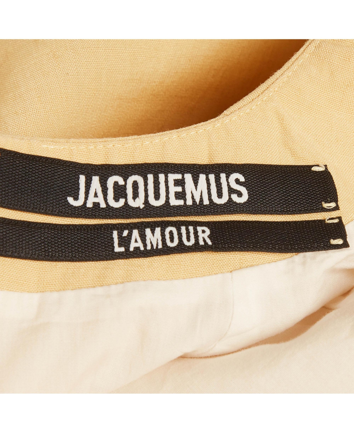 Pre-Owned Jacquemus Women's Lamour Linen Backless Mini Dress