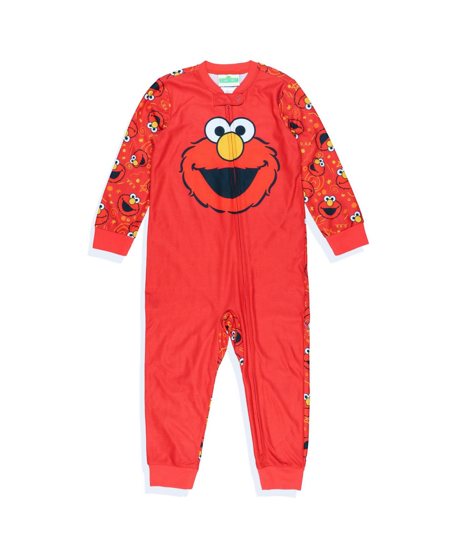 Boy's (2T-6) Elmo Character 1Piece Front-Zip Footless Sleeper Pajama