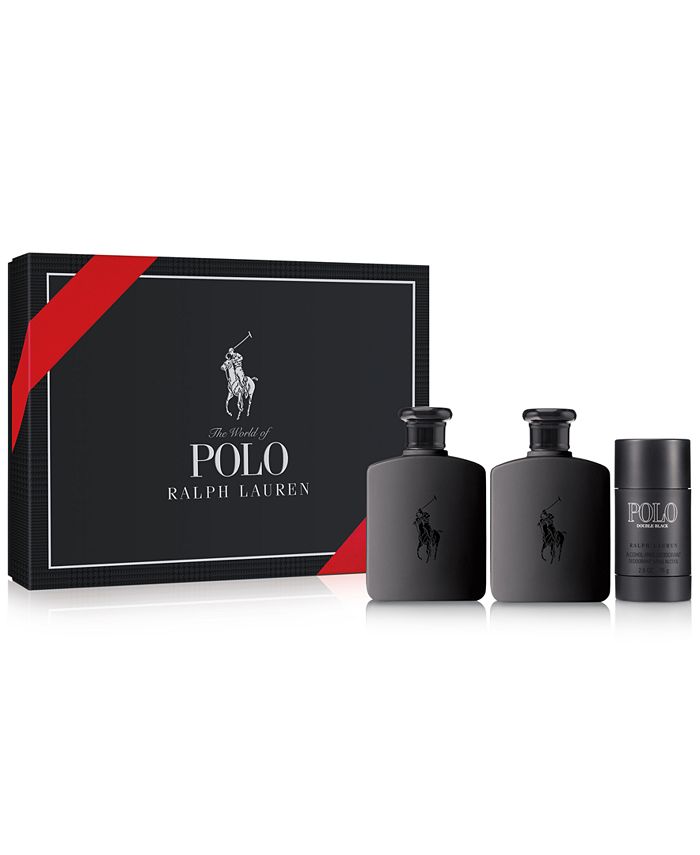 Ralph Lauren 3-Pc. Polo Double Black Gift Set & Reviews - Cologne - Beauty  - Macy's