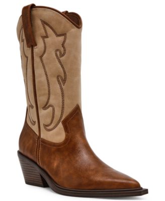 Women's Given Contrast Stitch Cowboy Boots