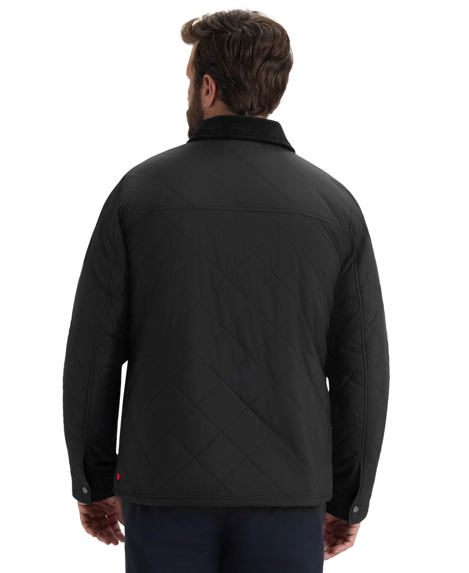 Men's Quilted Sherpa Long-Sleeve Jacket