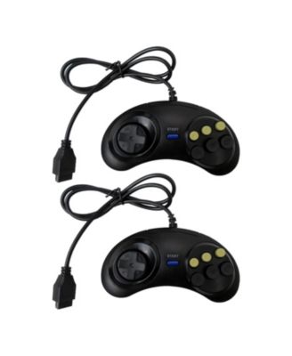2-peaces Game Controller, 6-Button Arcade Pad, Ergonomic Design Game Controller, For SEGA Genesis