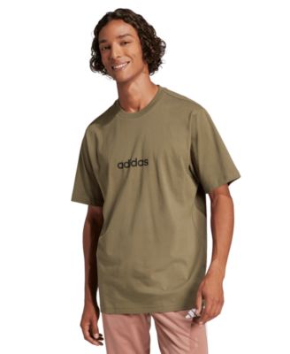 Men's Essentials Linear Logo Graphic Regular-Fit T-Shirt